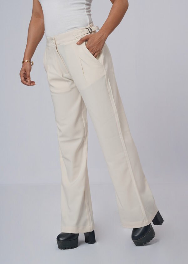 Off White Formal Flare Cut