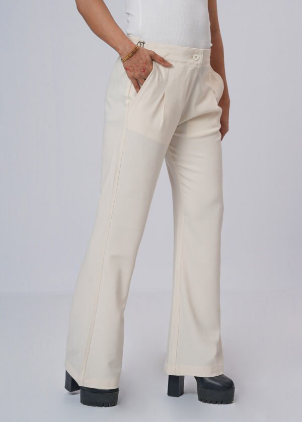 Off White Formal Flare Cut