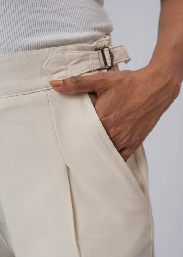 Off White Formal Flare Cut