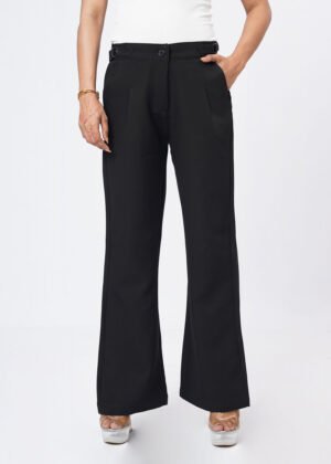 Jet black Formal Flare Cut