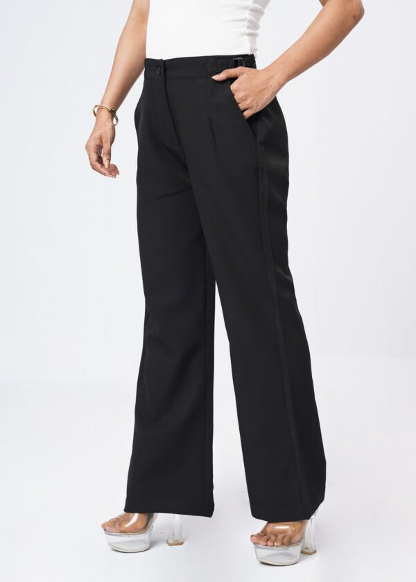 Jet black Formal Flare Cut