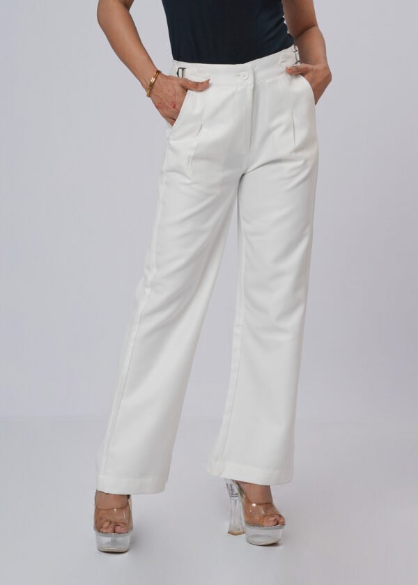 Ivory White Formal Flare Cut