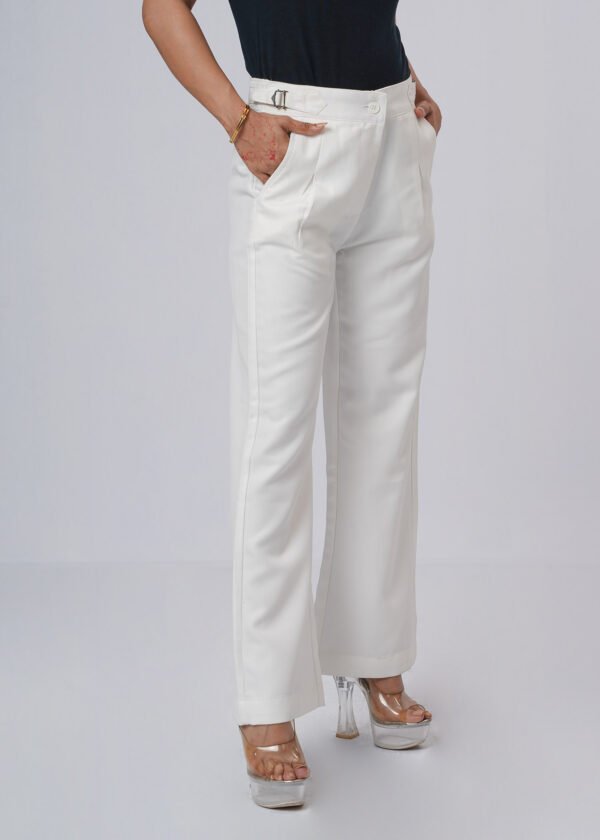 Ivory White Formal Flare Cut