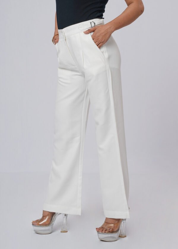 Ivory White Formal Flare Cut