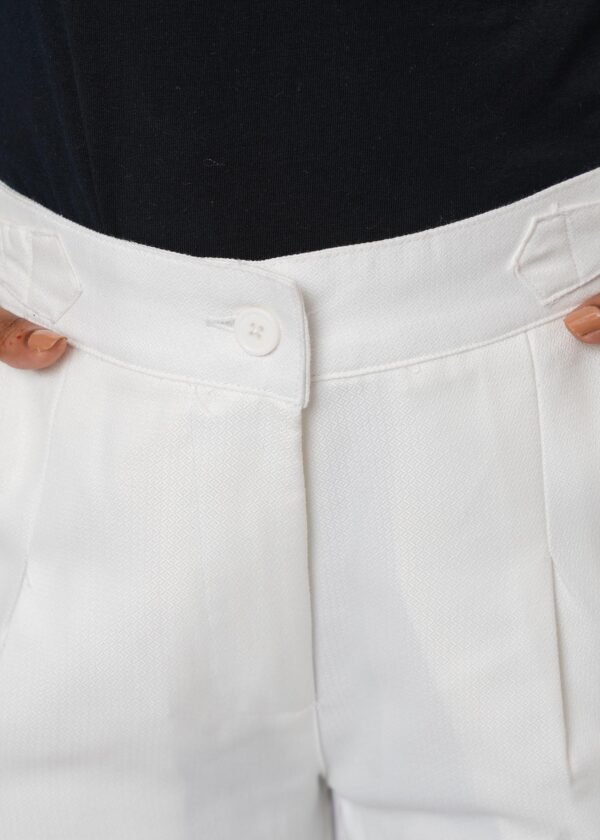 Ivory White Formal Flare Cut
