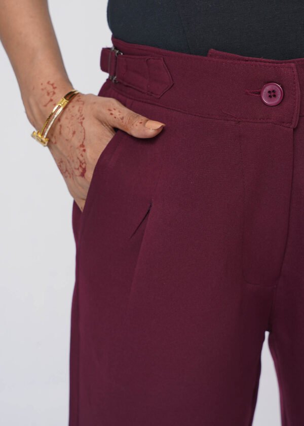 Mulberry Wine Formal Flare Cut