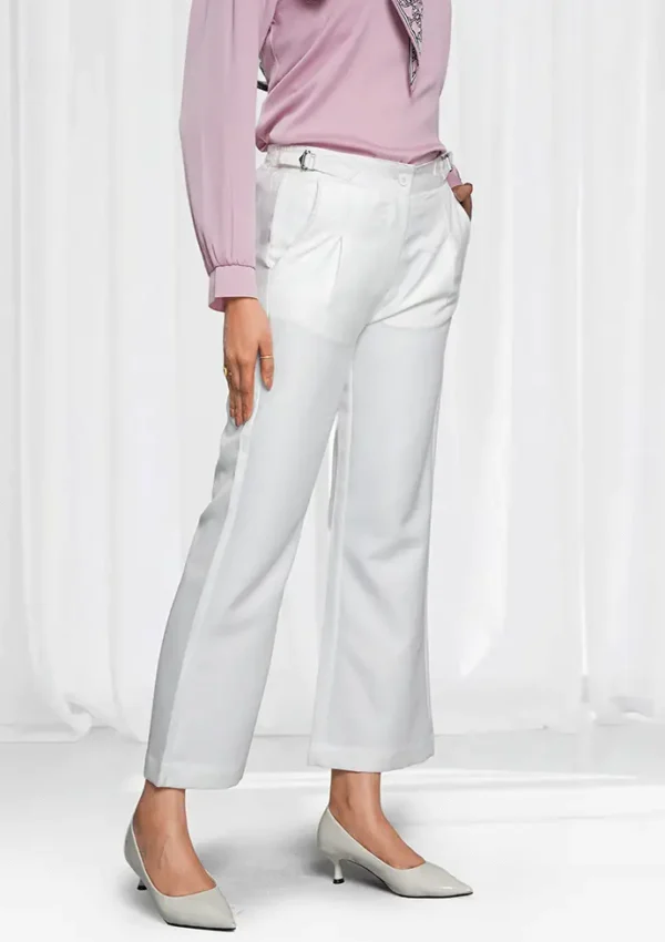 Ivory White Formal Flare Cut