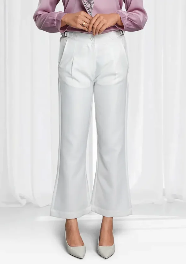 Ivory White Formal Flare Cut