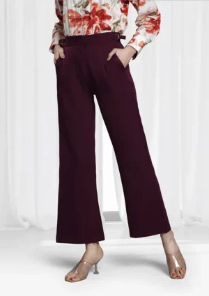 Mulberry Wine Formal Flare Cut