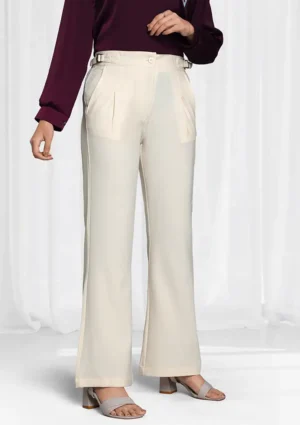 Off White Formal Flare Cut