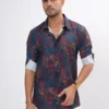 Imperial Mosaic Premium Full Sleeve Shirt - Midnight Slate