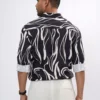 Obsidian Flow Premium Full Sleeve Shirt - Black & Ivory
