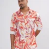 DSC04272 Liquid Marble Premium Full Sleeve Shirt - Magma Red