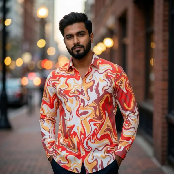 Premium Microfiber Print Shirt | LPS-04