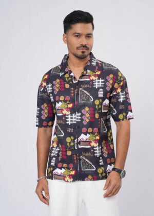 DSC03920 Retro Oversized Half Shirt