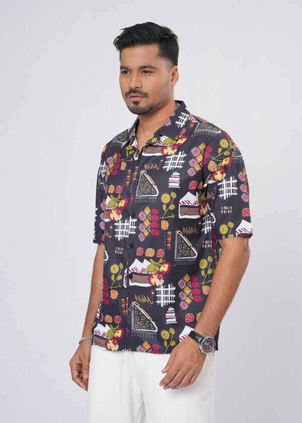 Retro Oversized Half Shirt