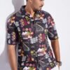Retro Oversized Half Shirt