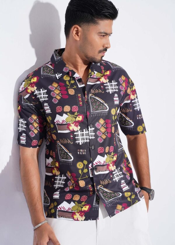 Retro Oversized Half Shirt