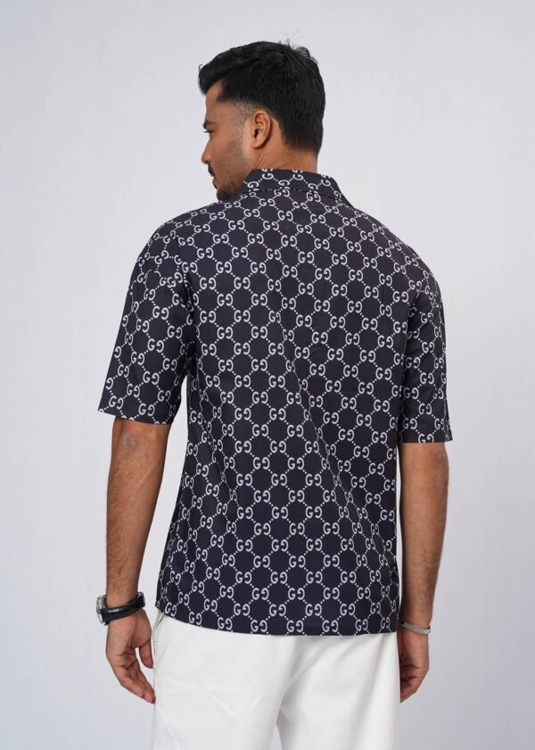 Monogram Oversized Half Shirt