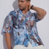 Splatter Oversized Half Shirt