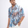 Splatter Oversized Half Shirt