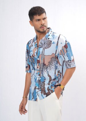 DSC04034 Splatter Oversized Half Shirt