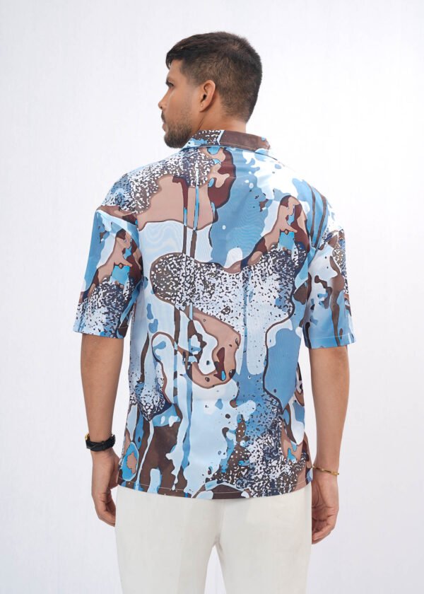 Splatter Oversized Half Shirt