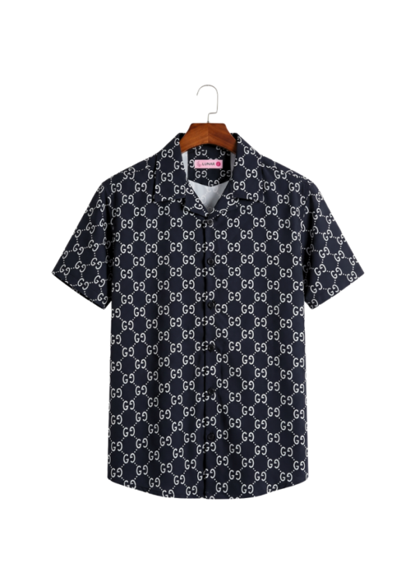 Lunar Website (4) Monogram Oversized Half Shirt | PHS-03