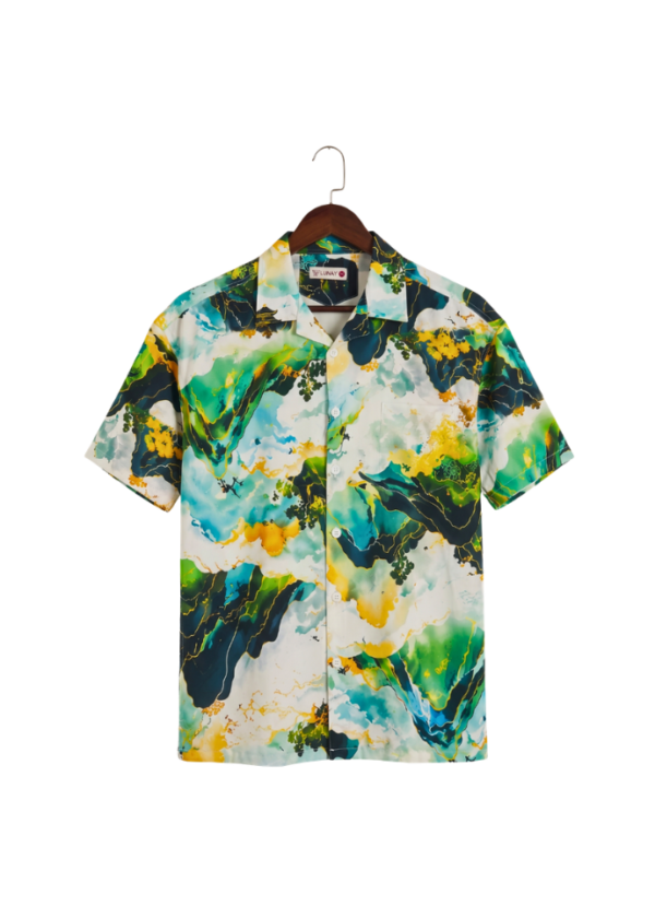 Watercolor Oversized Half Shirt | PHS-05