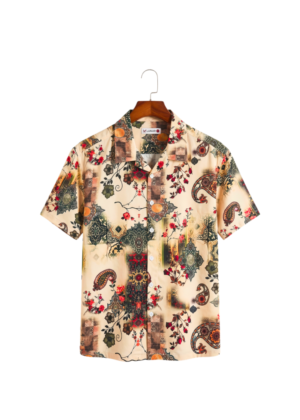 Lunar Website (7) Paisley Oversized Half Shirt | PHS-01