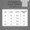 Size Chart (1) Monogram Oversized Half Shirt | PHS-03