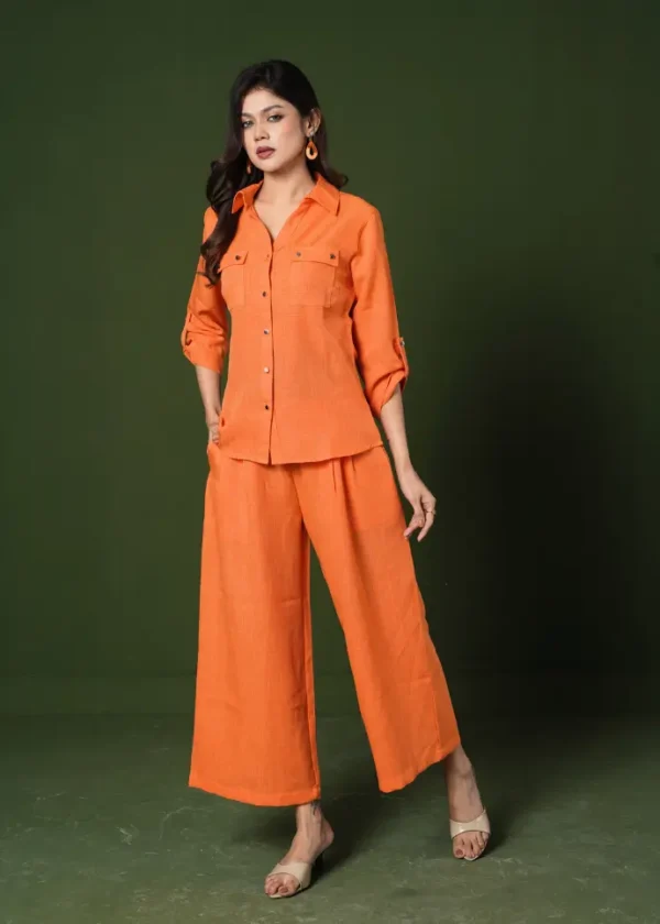 Untitled design (2gf5) Old Gold Orange Co-ord set