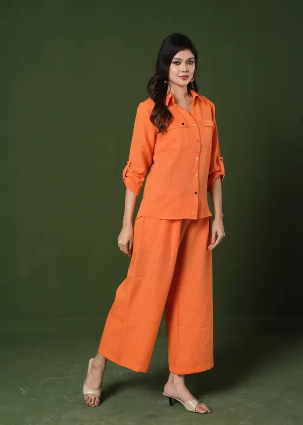Untitled design (2gfd4) Old Gold Orange Co-ord set