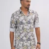 DSC04309 Aztec Diamond Premium Full Sleeve Shirt - Ivory