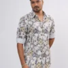 DSC04311 Aztec Diamond Premium Full Sleeve Shirt - Ivory