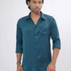 DSC04207 Jacquard Swirl Premium Full Sleeve Shirt - Green