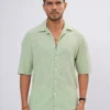 Oasis Crinkle Oversized Half Shirt