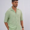 Oasis Crinkle Oversized Half Shirt