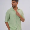 Oasis Crinkle Oversized Half Shirt