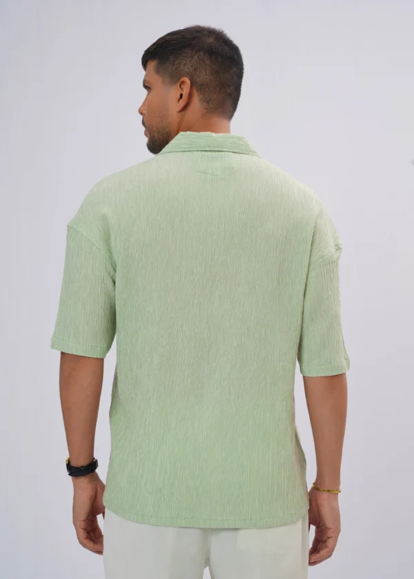 Oasis Crinkle Oversized Half Shirt